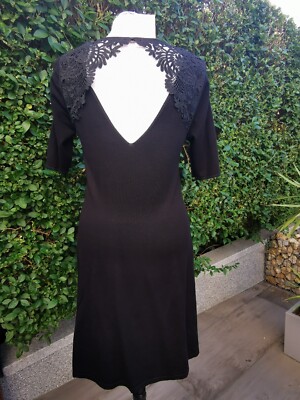 Orsay Kleid schwarz Spitze mit Rückenausschnitt Gr.M