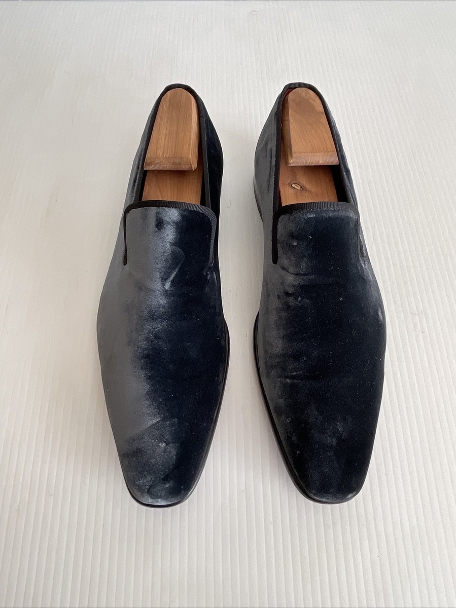 Magnanni Loafer, worn once, leather and velvet, size 8.5, made in Italy Jenaro Men main image 4