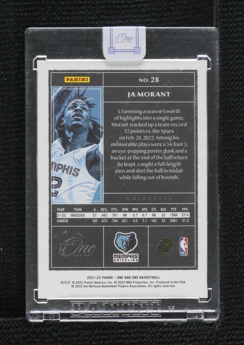 2021-22 Panini One and One - Ja Morant #28 for sale | eBay