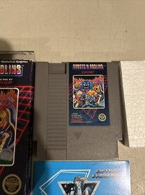 Ghosts 'n Goblins Hangtab Five Screw Nes Regular Nintendo Game Boxed