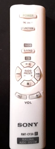 Sony RMT-CY3A Personal Audio System Remote Control Boom Box New Canada Version