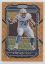 2022 Panini Prizm Orange Wave Prizm 51/60 Rashawn Slater #153 0yq9