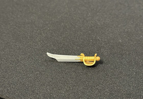 Lego Elaborate Cutlass 95350pb01 Blackbeard Minifigure Sword Silver & Gold POTC