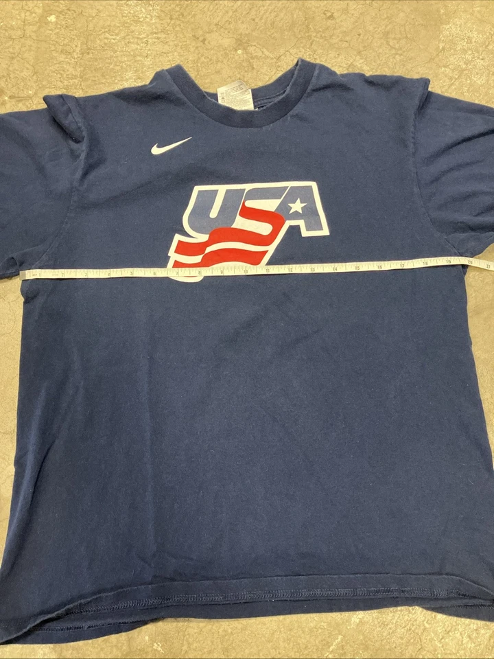 👾Винтажная редкая хоккейная футболка Nike X США на хоккейной бирке Nike размер M - Изображение 4 из 4