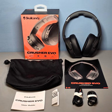 Skullcandy Crusher Evo True Black Bluetooth 5.0 Call, Track, Volume Control
