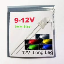 3mm 20pcs in Each Color Total: 100pcs Mix Color 9V - 12V Gauge Cluster Ins...