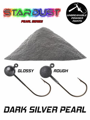 Stardust Plastic Coating Powder for Fishing Weights Color: Dark Silver Pearl