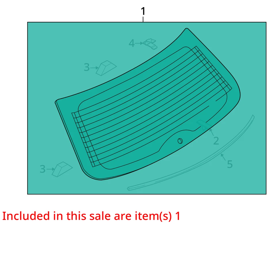 (LOCAL PICKUP ONLY) Back Glass Heated Privacy Tint Fits 07-12 MAZDA CX-9 6828876 - Image 3 of 4