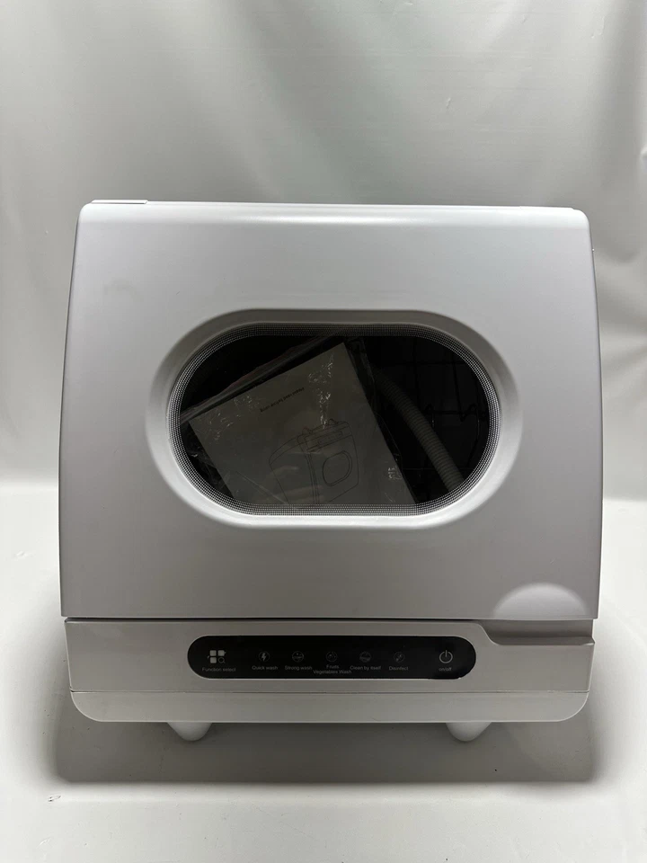 Portable Countertop Dishwasher w/ Tank 5 Wash Programs Read 