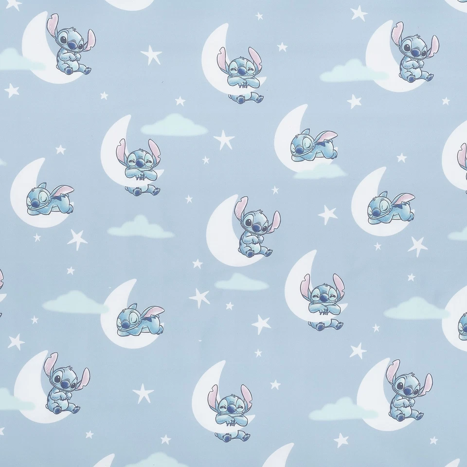 Sábana bajera ajustada azul microfibra suave puntada Disney originales para bebé Foto 4 de 4