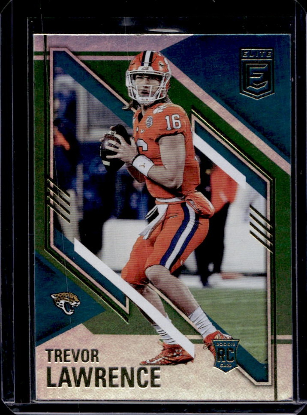 2021 Donruss Elite Trevor Lawrence RC Green Rookie #101 Jaguars