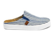 Revitalign Esplanade Canvas Women's Shoes Blue Stripe - 10 Medium