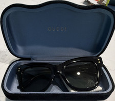 Gucci Black Square Men's Fashion Sunglasses Plastic Frame with Case