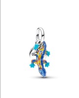 Pandora Salamander & Gravierbarer Runder AnhäNger Doppelter Charm-AnhäNger 79491
