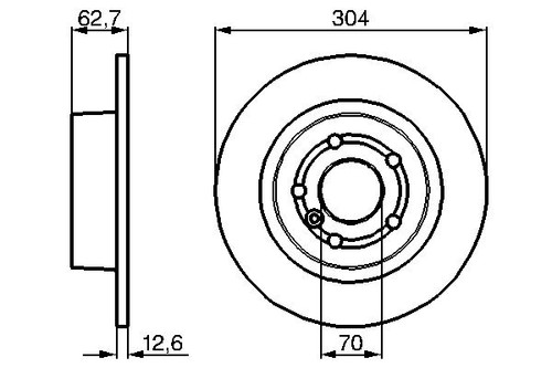 2x BRAKE DISC 0 986 478 497 FOR LAND ROVER DISCOVERY/II RANGE/III 15/10P 2.5L - Picture 6 of 12