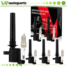 6 For 2007-2008 Mercury Mariner 3.0L V6 Ignition Coil & Spark Plug