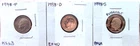 1998-P MINT STATE / 1998-D EXTRA FINE / 1998-S HIGH PROOF END ROOSEVELT DIMES