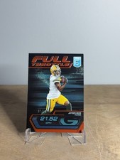 2024 Panini Donruss Elite Jayden Reed 12 Full Throttle Red /75 Green Bay Packers