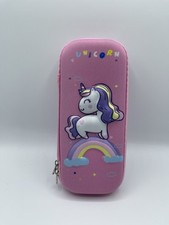 Cute Pencil Case for Kids 3D Unicorn Pattern Large Capacity Waterproof
