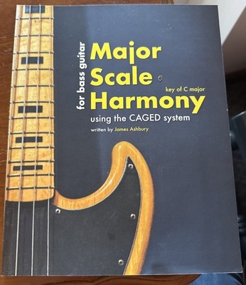 Major Scale Harmony For Bass Guitar: Using the CAGED System, Bass Music Book NEW