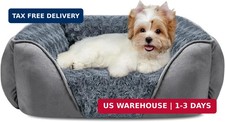 Rectangle Washable Orthopedic Dog Bed for Small, Medium and Large Dogs, Soft Cal