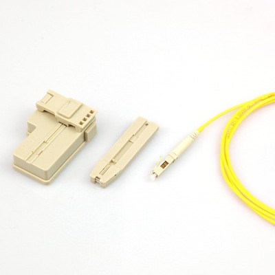 LC MM Fiber Optic Quick Connectors Adapter Fits 0.9/2.0/3.0mm Gray 10 PCS