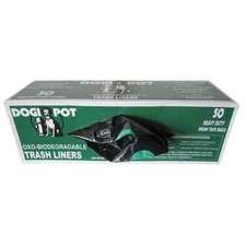 50 Count Heavy Duty Black Dogipot Liner Trash Bags for Pet Stations