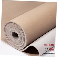 Auto Headliner Fabric Mesh Type with Foam Backing - Tube 74" L  60" W Brown