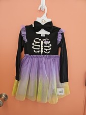 NWT Joyful Moments Halloween Dress Toddler Girls Size 3T With Tutu And Headband