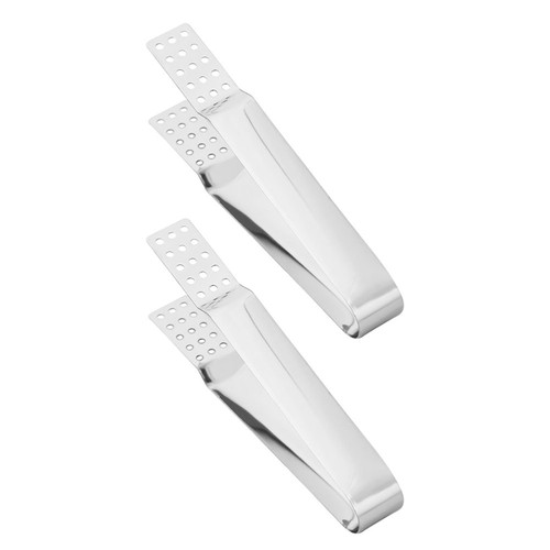 2 PCS Tea Bag Clip Mini Tong Holders for Bags Stainless Steel Squeezer Teabag