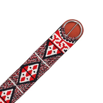 33  Fino Charro Cinch   Red Braided Cincho Neoprene | Premium Cinchos Para Cabal