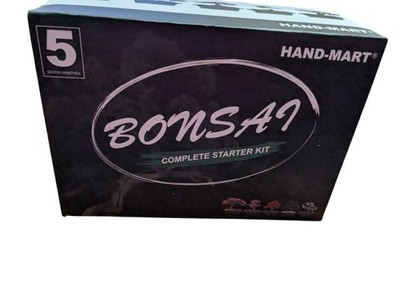 New 5 Bonsai Tree Kit Complete Plant Growing Tools, Indoor Gardening Potted 