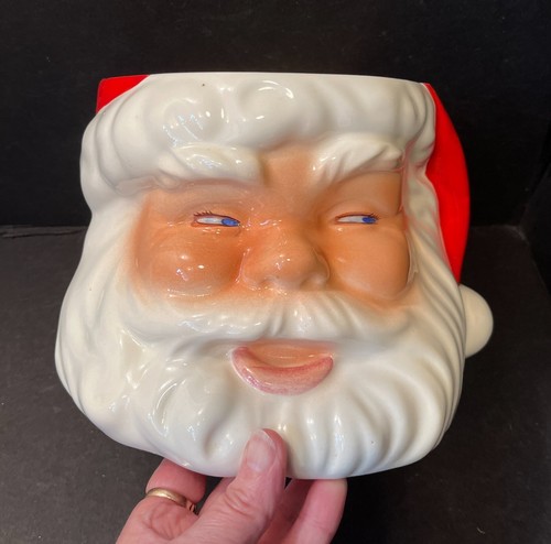 Vintage 1950s Metlox SANTA HEAD Cookie Jar - RARE HTF - Picture 7 of 11