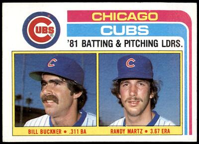 Cubs Leaders / Checklist (Bill Buckner / Randy Martz) #456 1982 Topps