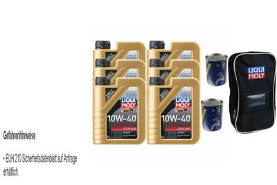 6L Motoröl Liqui Moly Leichtlauf 10W-40 2x MANNOL Motor Doctor ADDITIV Tasche