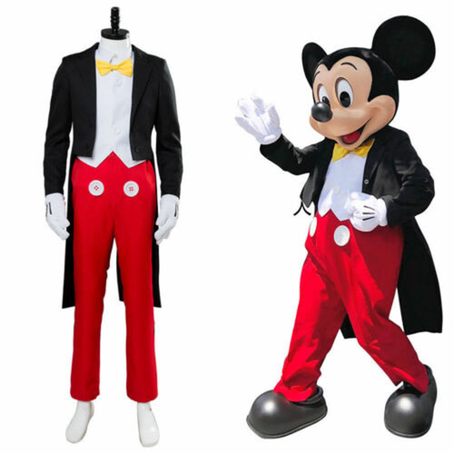 Traje de Mickey Mouse Esmoquin Halloween Cosplay Disfraz Conjunto Hecho a medida{ - Imagen 8 de 8