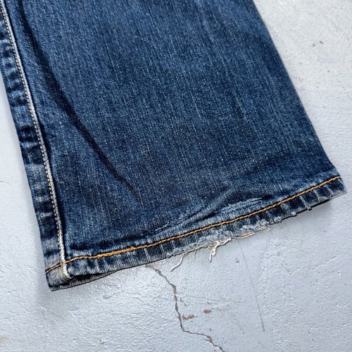 Levis 501 Y2K XX Straight Leg Jeans Blue VTG Whiskers Wash 34x30 Act 34x29 - Picture 18 of 19