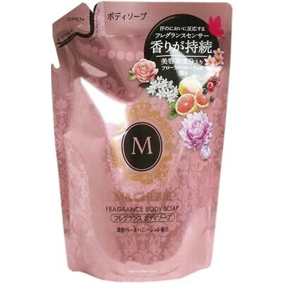 Jabón Corporal Fragancia Shiseido MA CHERIE + Juego de Recarga (Flor Frutal) - 450ml+350m Foto 4 de 4