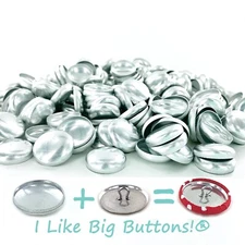 Fabric Cover Buttons: Pick FLAT or WIRE, Size, Quantity...DIY Self Covered Craft