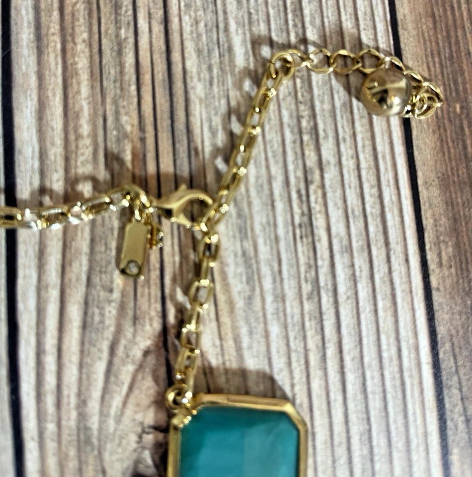 Collar Kate Spade Turquesa Declaración Grueso Graduado, 18" Nueva York" Remolino Foto 3 de 4