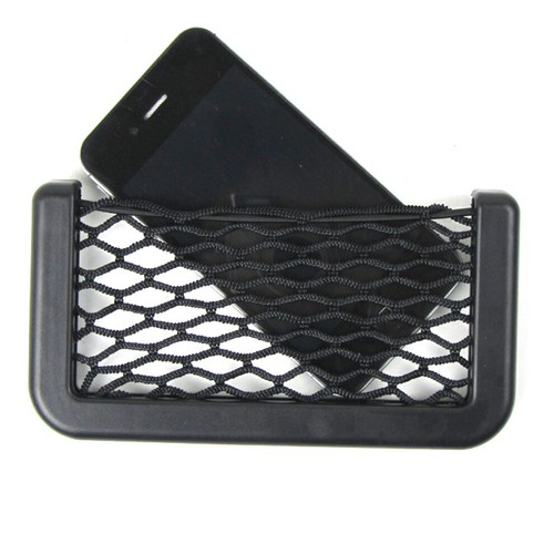 1x Car Interior Accessories Body Edge Black Elastic Net Storage Phone Holder Kit - Picture 15 of 16