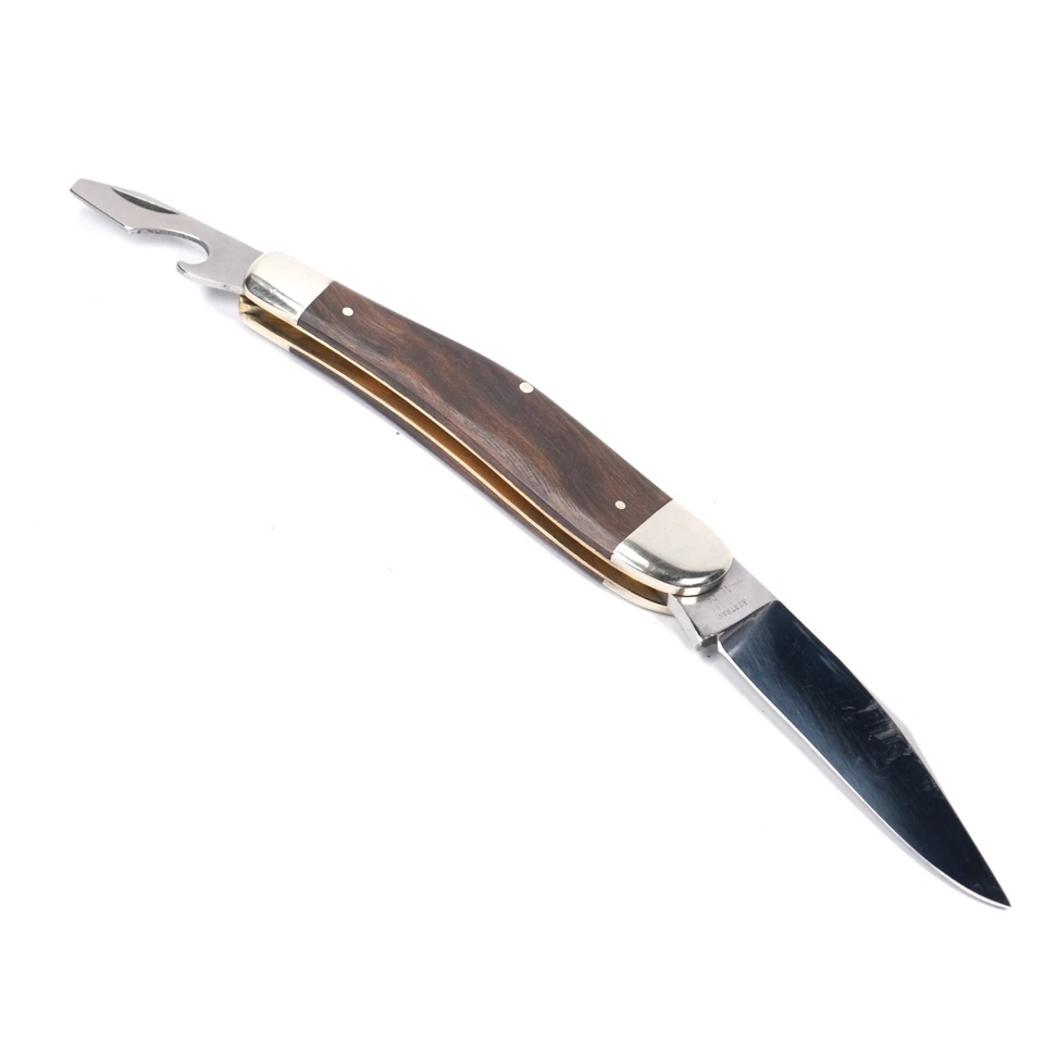 复古 NOS 罕见 德国 HEN & ROOSTER BERTRAM 153 DS 啤酒独木舟折叠口袋刀 — 第 3/4 张图片