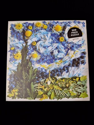 Starry Night Petals 500 Piece Jigsaw Puzzle Galison New
