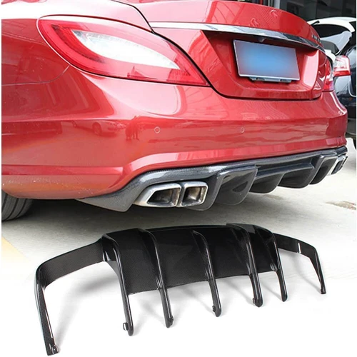 Fibra de carbono para Mercedes Benz Clase CLS W218 CLS63 parachoques trasero difusor labio - Imagen 3 de 11