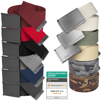 Urban Classics   Basic Canvas Belt Damen Herren Gürtel Stoffgürtel Koppel TB305