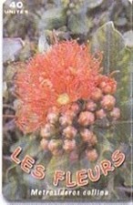 French Polynesia OPT Chip Card Phonecard Les Fleurs  Flowers