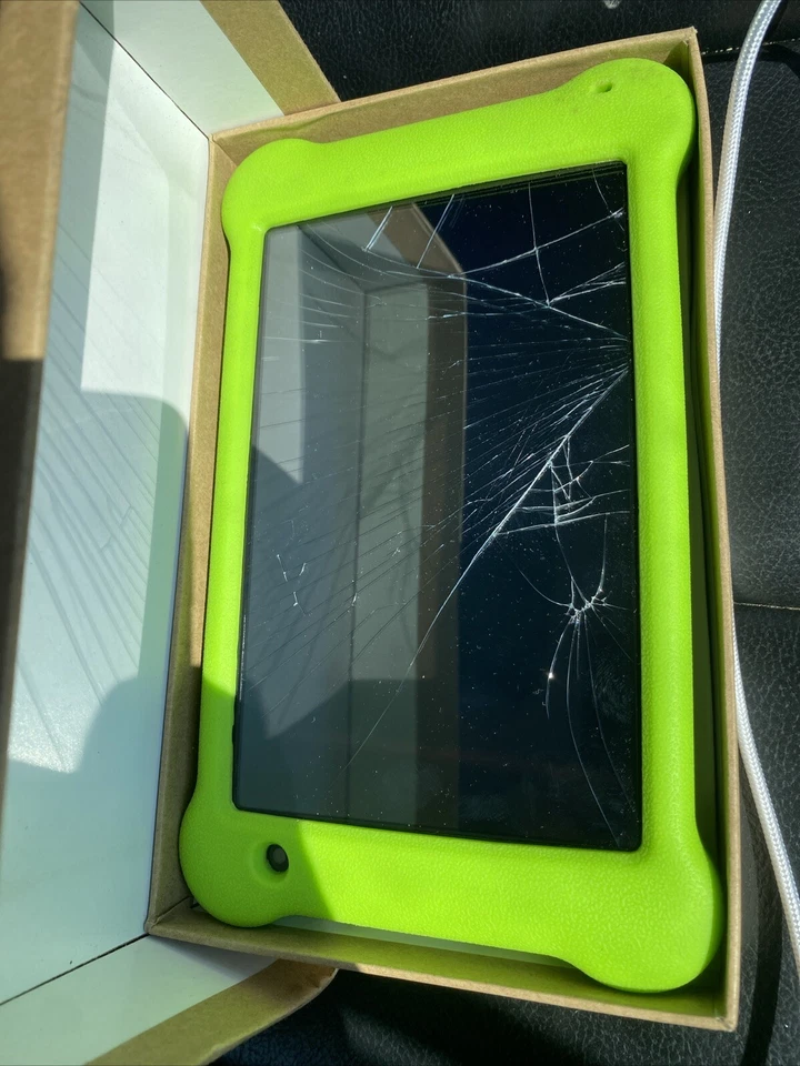 Kids Tablet, 7 inch Android Tablet 6GB RAM CRACKED SCREEN FOR CASE OR PARTS - Imagem 2 de 3