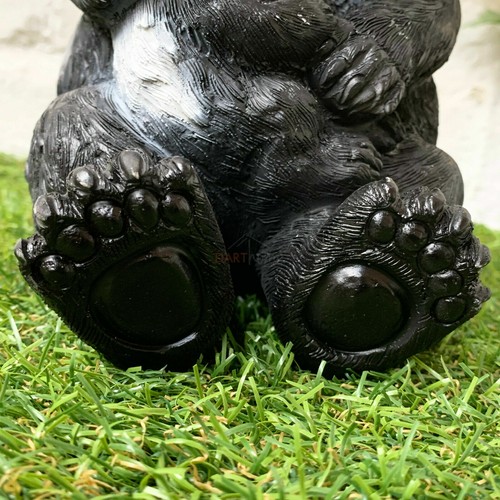 Panda Garden Ornament Animal Figurine Black & White Cute Panda Bear & Cub Gift - Picture 8 of 10