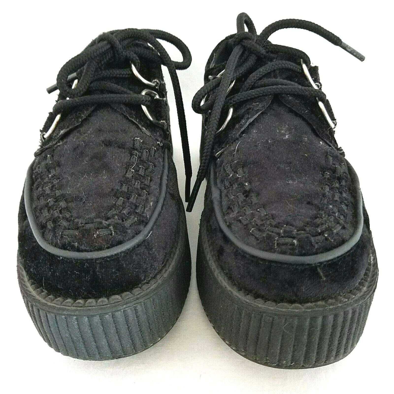 T.U.K. Creepers Platform Shoes Black — Women's 6 Men's 4 Used