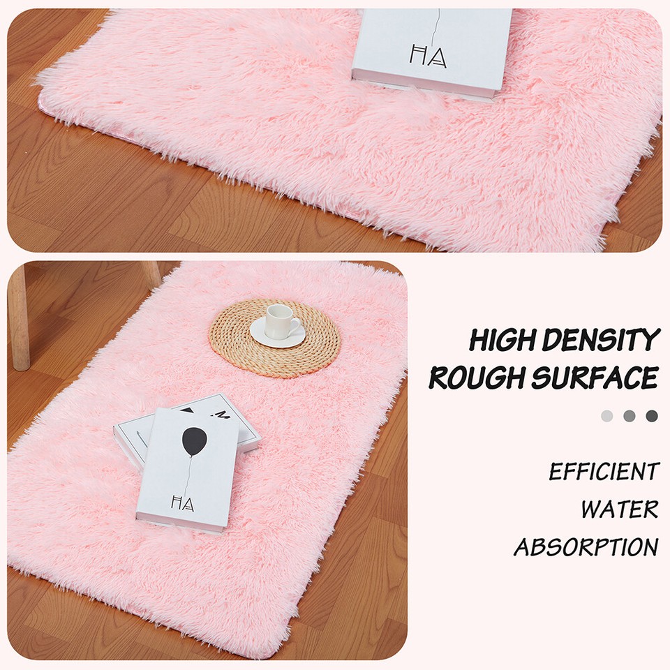 Plush Tie-Dye Shaggy Rug – Fluffy Area Carpet For Bedroom, Soft & Colorful